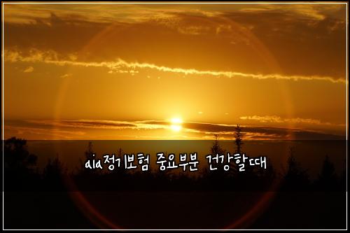 aia์ ๊ธฐ๋ณดํ ์ค์๋ถ๋ถ ๊ฑด๊ฐํ ๋