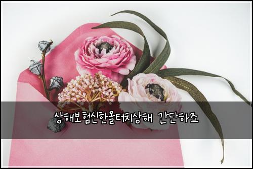 상해보험신한올터치상해 간단하죠