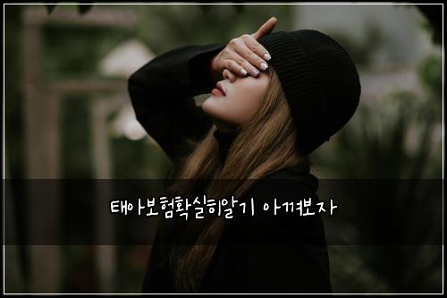 태아보험확실히알기 아껴보자