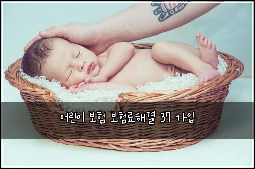 어린이 보험 보험료해결  37 가입