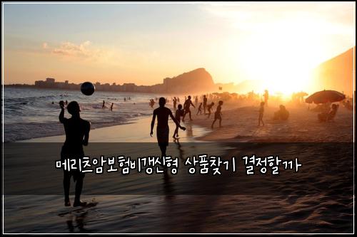 메리츠암보험비갱신형 상품찾기 결정할까