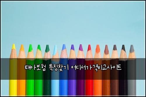 태아보험 특징찾기  어디서가격비교사이트