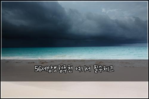 56세암보험추천 여기서 필수체크