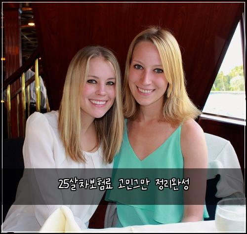 25살차보험료 고민그만 정리완성