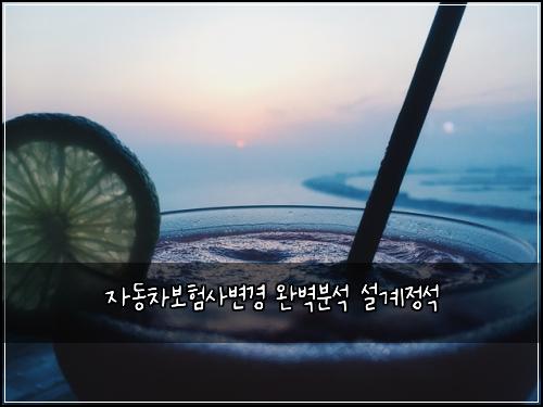 ์๋์ฐจ๋ณดํ์ฌ๋ณ๊ฒฝ ์๋ฒฝ๋ถ์ ์ค๊ณ์ ์