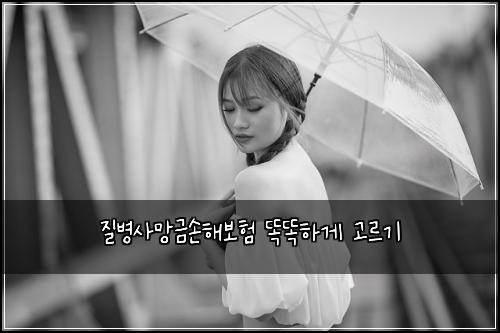 질병사망금손해보험 똑똑하게 고르기