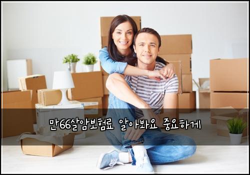 만66살암보험료 알아봐요 중요하게
