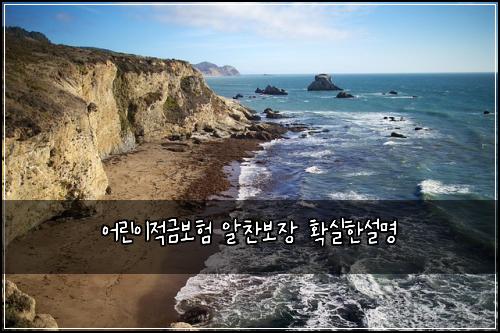 어린이적금보험 알찬보장  확실한설명