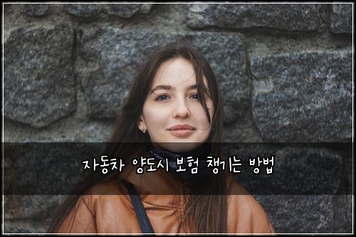 자동차 양도시 보험 챙기는 방법