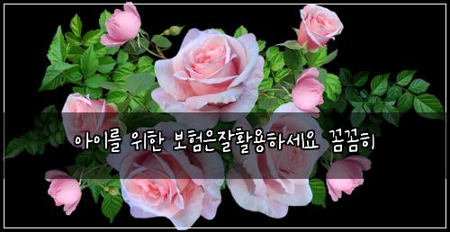 아이를 위한 보험은잘활용하세요 꼼꼼히