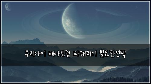 ์ฐ๋ฆฌ์์ด ํ์๋ณดํ ํํด์น๊ธฐ ํ์ํ์ ํ