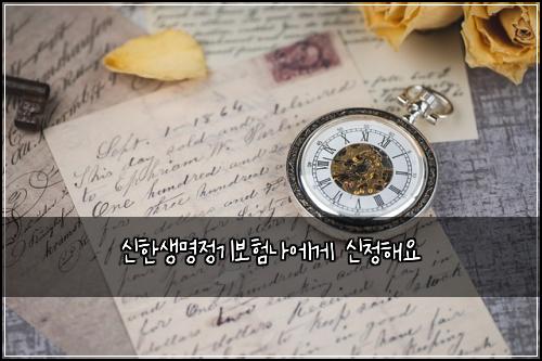 신한생명정기보험나에게 신청해요