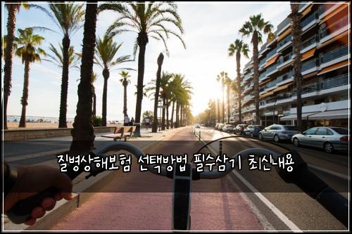 질병상해보험 선택방법  필수삼기 최신내용