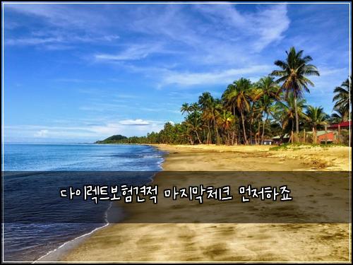 다이렉트보험견적 마지막체크 먼저하죠