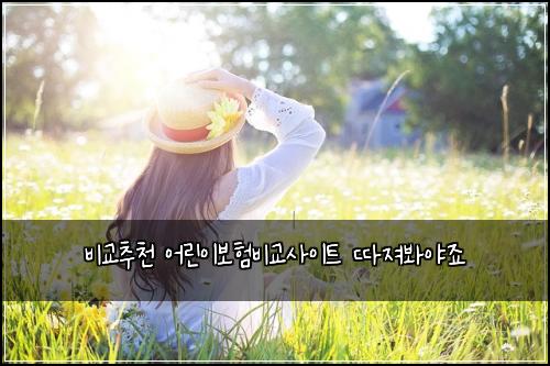 비교추천 어린이보험비교사이트 따져봐야죠